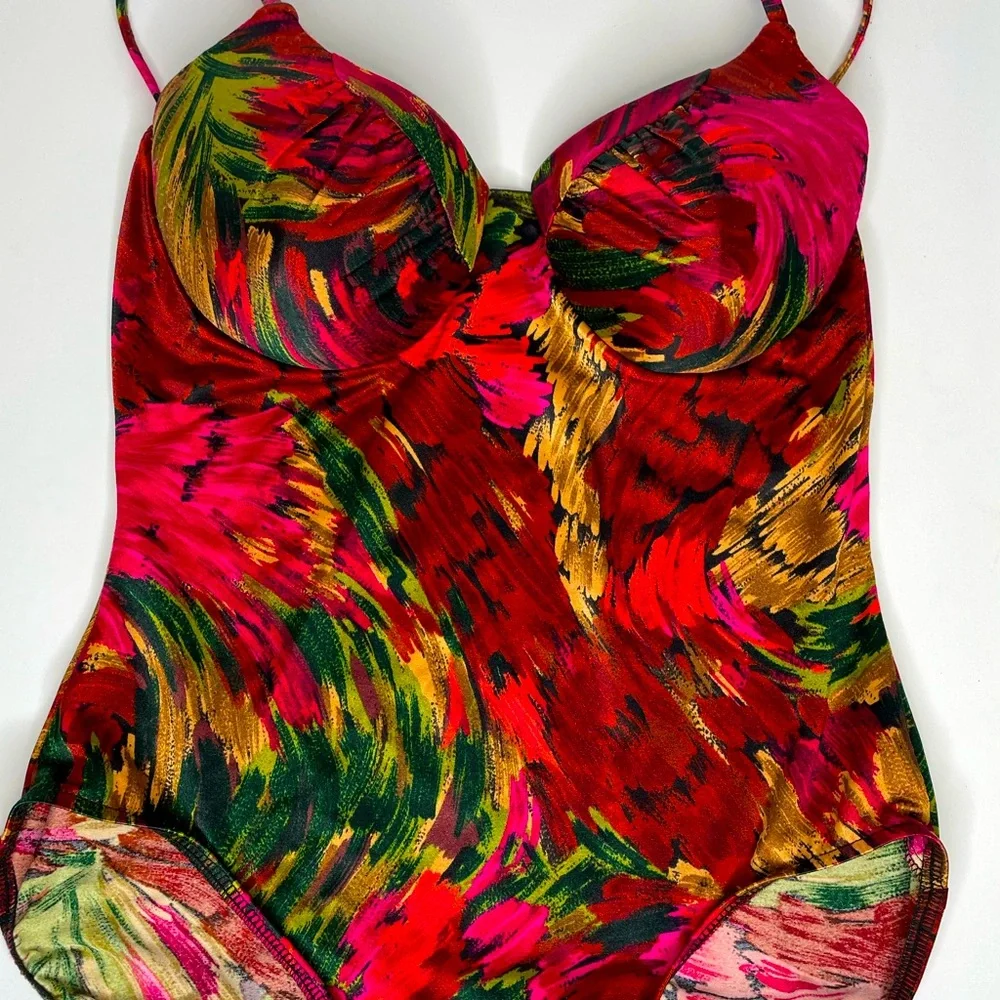 Vintage Mainstream One Piece Bathing Suit | Size 16 - Picture 1 of 8